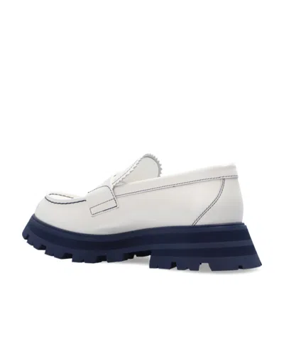 Alexander Mcqueen Wander Chunky Lug Loafers In White