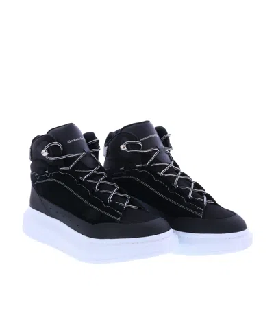 Alexander Mcqueen Logo Sports Shoes In Black