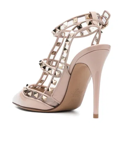 Valentino Rockstud 110mm Ankle-strap Pumps In Multi