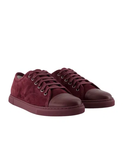 Lanvin Dbb1 Low-top Sneakers In Burgundy