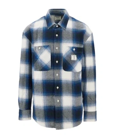 Roy Rogers Checked Shirt In Blue