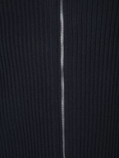 Incotex Full-zip High Collar Knitwear In Blue