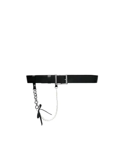 Simone Rocha Leather Belt In Black