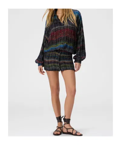 Missoni Midi Dress With V-neck And Wave Pattern In Multi