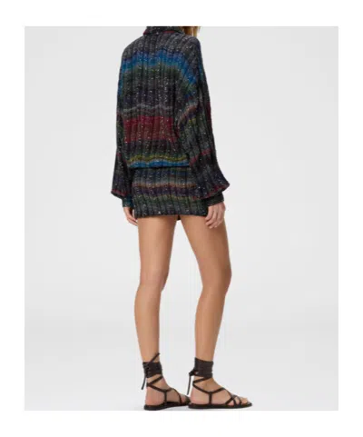 Missoni Midi Dress With V-neck And Wave Pattern In Multi