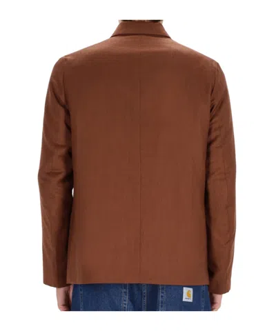 Paul Smith Work Jacket In Brown