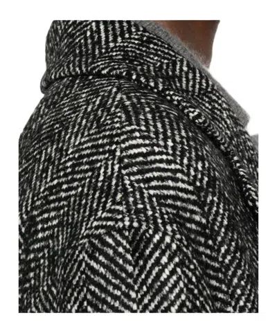 Tagliatore Wool Blend Single-breasted Coat In Black