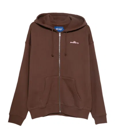 Awake Long-sleeved Sweatshirt In Brown
