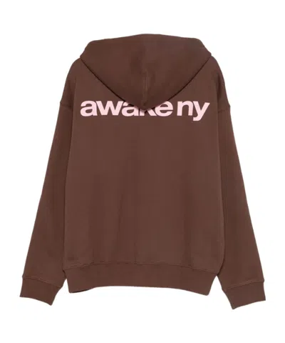Awake Long-sleeved Sweatshirt In Brown
