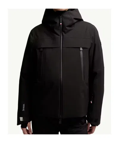 Moncler Chanavey Hooded Ski Jacket In Black