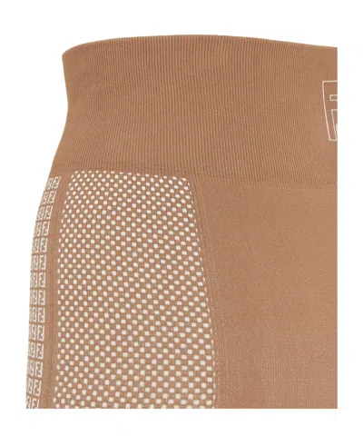 Fendi Leggings In Brown