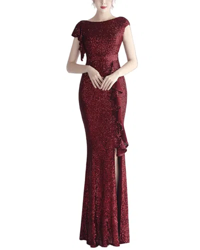 Kalinnu Maxi Dress In Burgundy