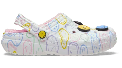 Crocs Smileyworld® Classic Lined Clog In White