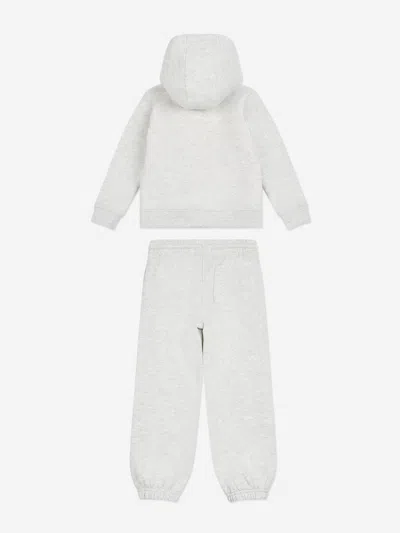 New Balance Girls T-shirt And Tracksuit Set In Gray