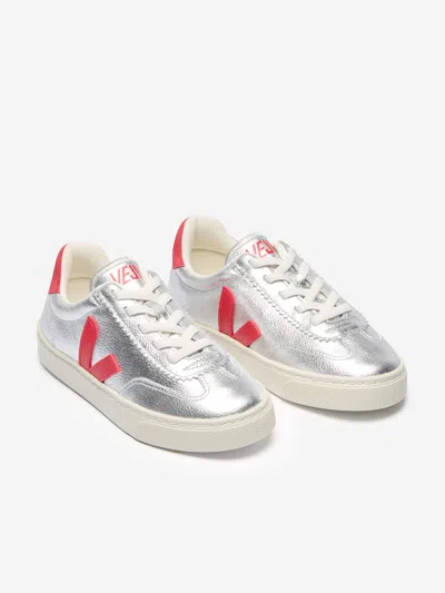 Veja Volley Metallic Leather Sneakers In Multi