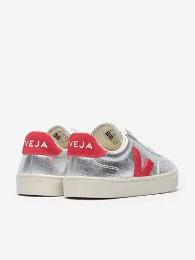 Veja Volley Metallic Leather Sneakers In Multi
