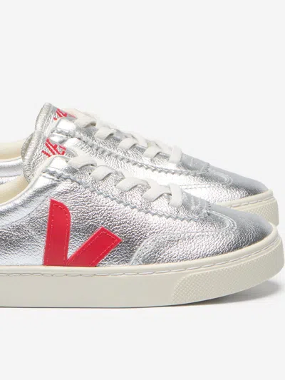 Veja Volley Metallic Leather Sneakers In Multi