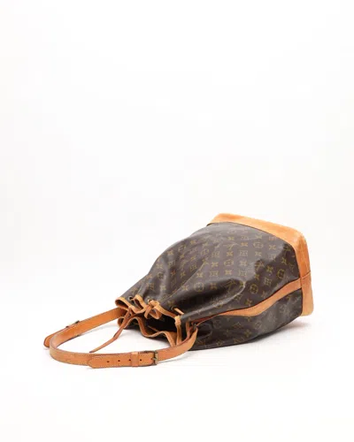 Pre-owned Louis Vuitton Monogram Noé Gm Bag In Brown