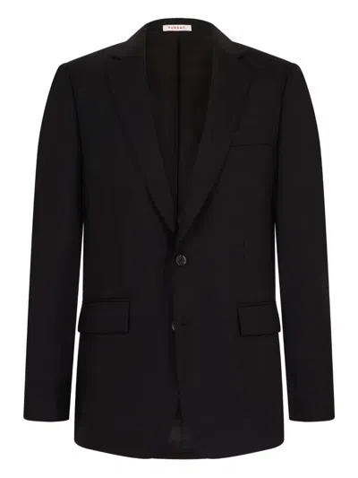 Fursac Single-breasted Notched-lapel Suit In Black