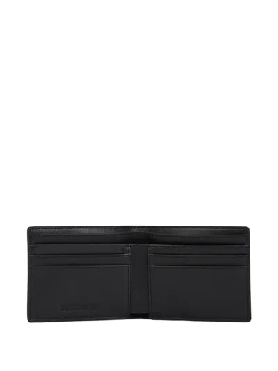 Karl Lagerfeld Logo-embossed Bifold Wallet In Black