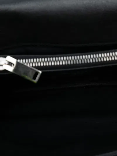 Pre-owned Saint Laurent 2016 Medium Quilted Chevron Sheepskin College Satchel In Black