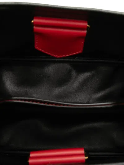 Pre-owned Prada 2013-2024 Medium Saffiano Cuir Panier Satchel In Red