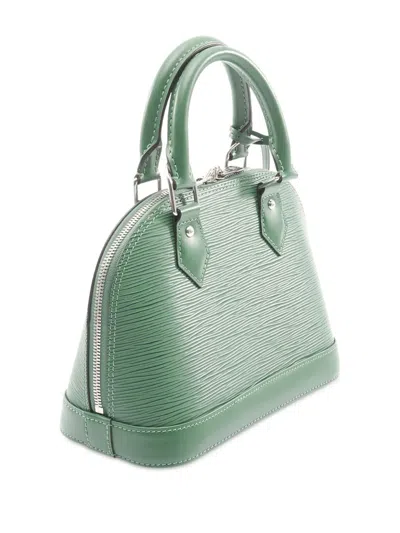 Pre-owned Louis Vuitton 2021-2025 Epi Alma Bb Satchel In Green