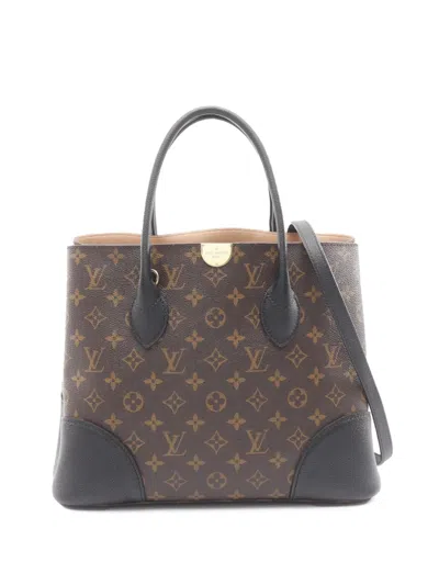 Pre-owned Louis Vuitton 2016 Monogram Flandrin Satchel In Brown