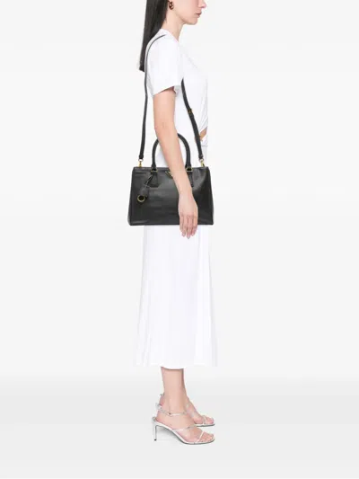Pre-owned Prada 2010-2025 Medium Saffiano Lux Galleria Satchel In Black