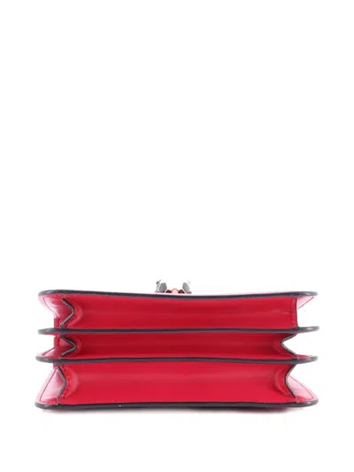 Pre-owned Bvlgari Serpenti Forever Top Handle Bag Leather Small Satchel In Pink