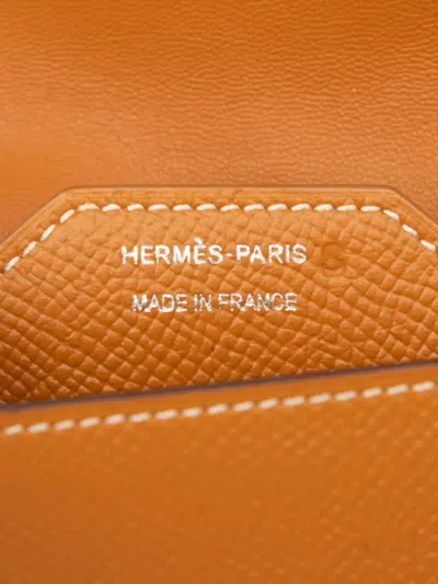 Pre-owned Hermes 2017 Epsom Passant Wallet Long Wallets In Brown