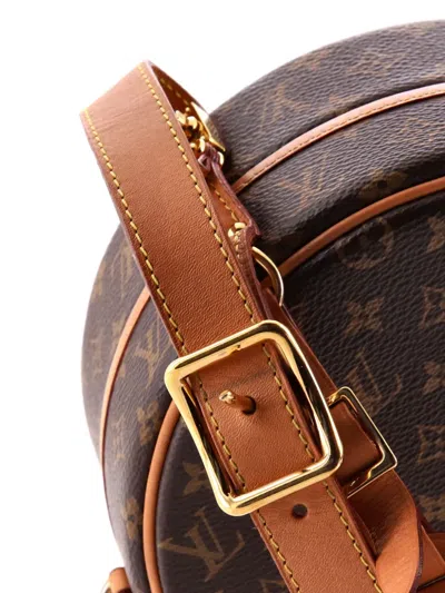 Pre-owned Louis Vuitton Petite Boite Chapeau Bag Monogram Canvas Crossbody Bag In Brown