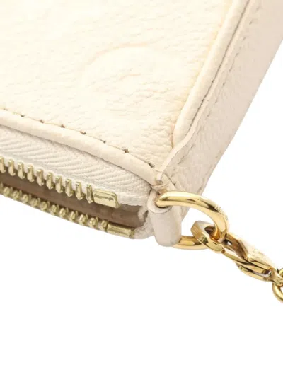 Pre-owned Louis Vuitton 2021-2025 Monogram Empreinte Easy Pouch Shoulder Bag In White