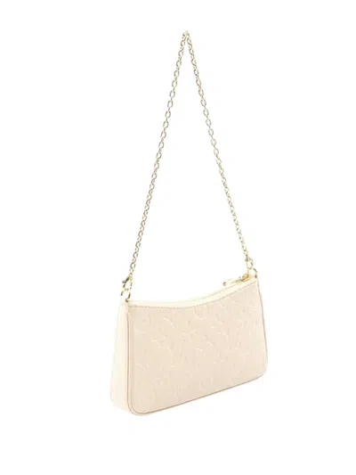 Pre-owned Louis Vuitton 2021-2025 Monogram Empreinte Easy Pouch Shoulder Bag In White
