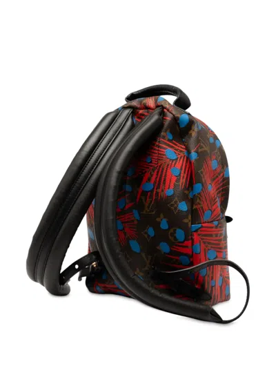 Pre-owned Louis Vuitton 2016 Monogram Jungle Dots Palm Springs Pm Backpack In Brown
