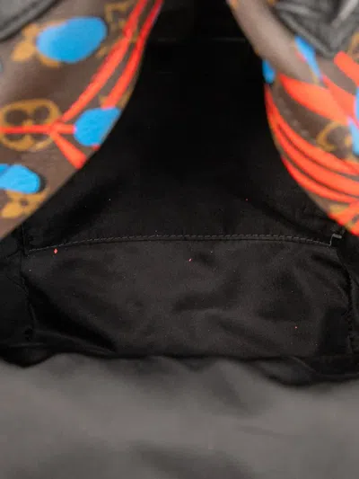 Pre-owned Louis Vuitton 2016 Monogram Jungle Dots Palm Springs Pm Backpack In Brown