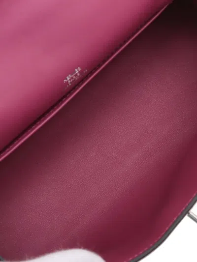 Pre-owned Hermes 2018 Swift Kelly Pochette 22 Handbag In Purple