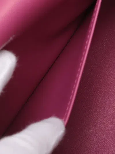 Pre-owned Hermes 2018 Swift Kelly Pochette 22 Handbag In Purple