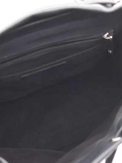 Pre-owned Chanel 2016-2017 Chevron Lambskin Urban Spirit Backpack In Black