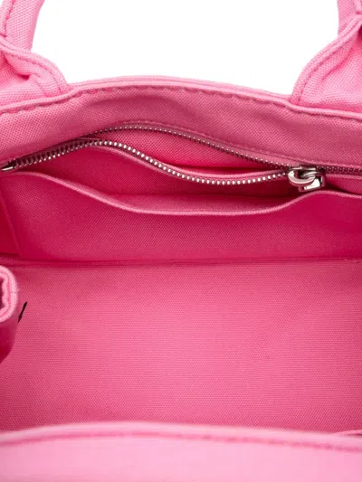 Pre-owned Prada 2013-2025 Small Canvas Canapa Desert Motif Patch Satchel In Multi