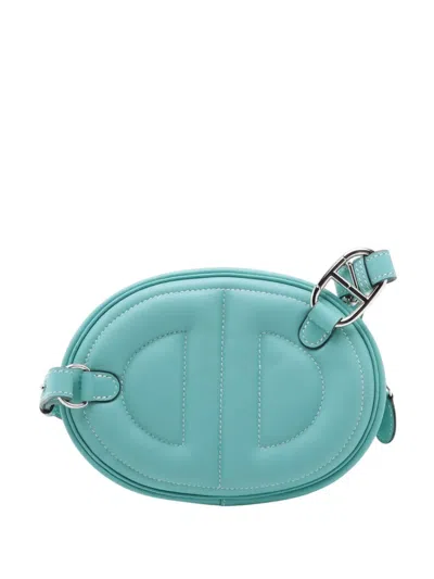 Pre-owned Hermes 2020 Swift In The Loop Belt Bag In Blue