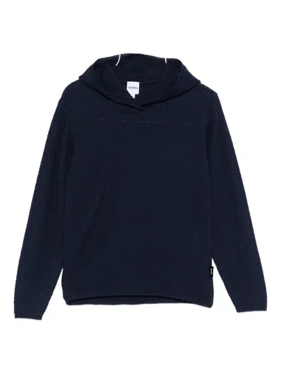 Aspesi Hooded Sweatshirt In Blue