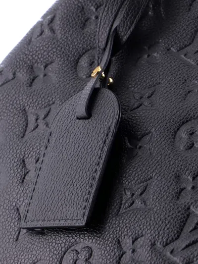 Pre-owned Louis Vuitton Surene Handbag Monogram Empreinte Leather Mm Shoulder Bag In Black