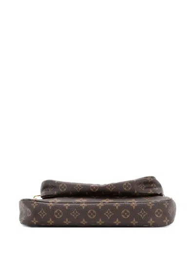 Pre-owned Louis Vuitton Multi Pochette Accessoires Monogram Canvas Crossbody Bag In Brown