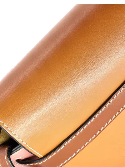 Pre-owned Loewe Gate Shoulder Bag Leather Mini Crossbody Bag In Brown