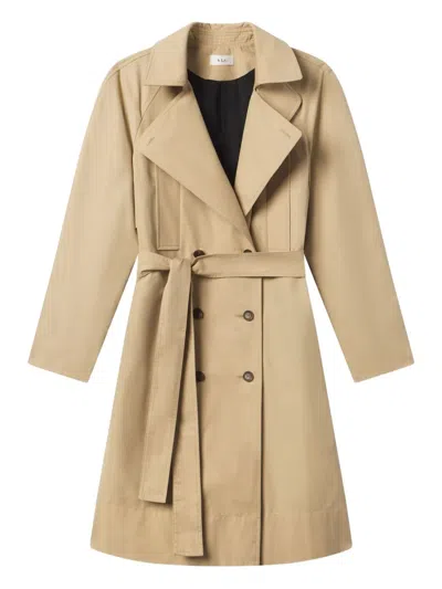 A.l.c Asher Trench Coat In Brown