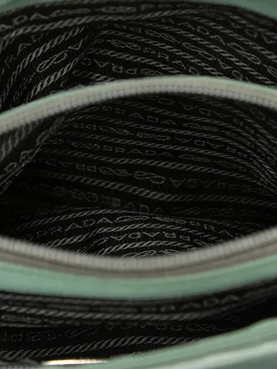 Pre-owned Prada 2000-2013 Tessuto Shoulder Bag In Green