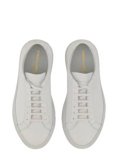 Common Projects Leather Sneakers In White