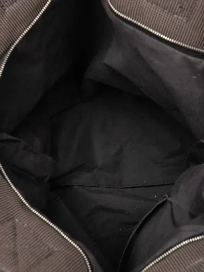 Pre-owned Hermes 1990-2010 Canvas Herline Cabas Tote Bag In Gray