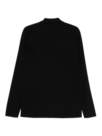 Dell'oglio Buttoned Pocket Shirt In Black